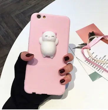 Cat Case For7 6 6S Plus 5 5S SE Cases Lovely Cartoon Soft Cat Cases Prime Mart