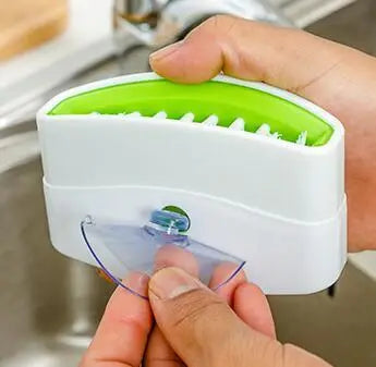 Multi-Purpose Kitchen Cleaning Brush with Suction Cup Prime Mart