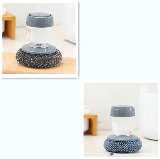 Kitchen Soap Dispensing Palm Brush Cleaner β Prime Mart Prime Mart