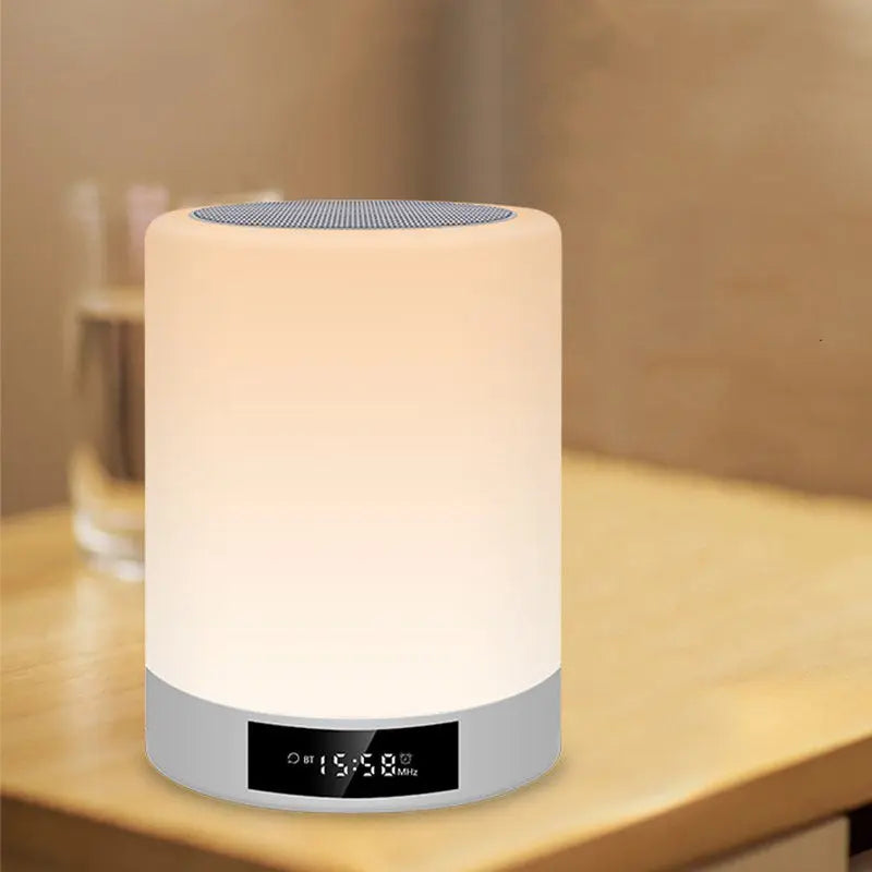 Usb Night Light Rechargeable Bluetooth Speaker Mini Speaker Alarm Clock Speaker Prime Mart