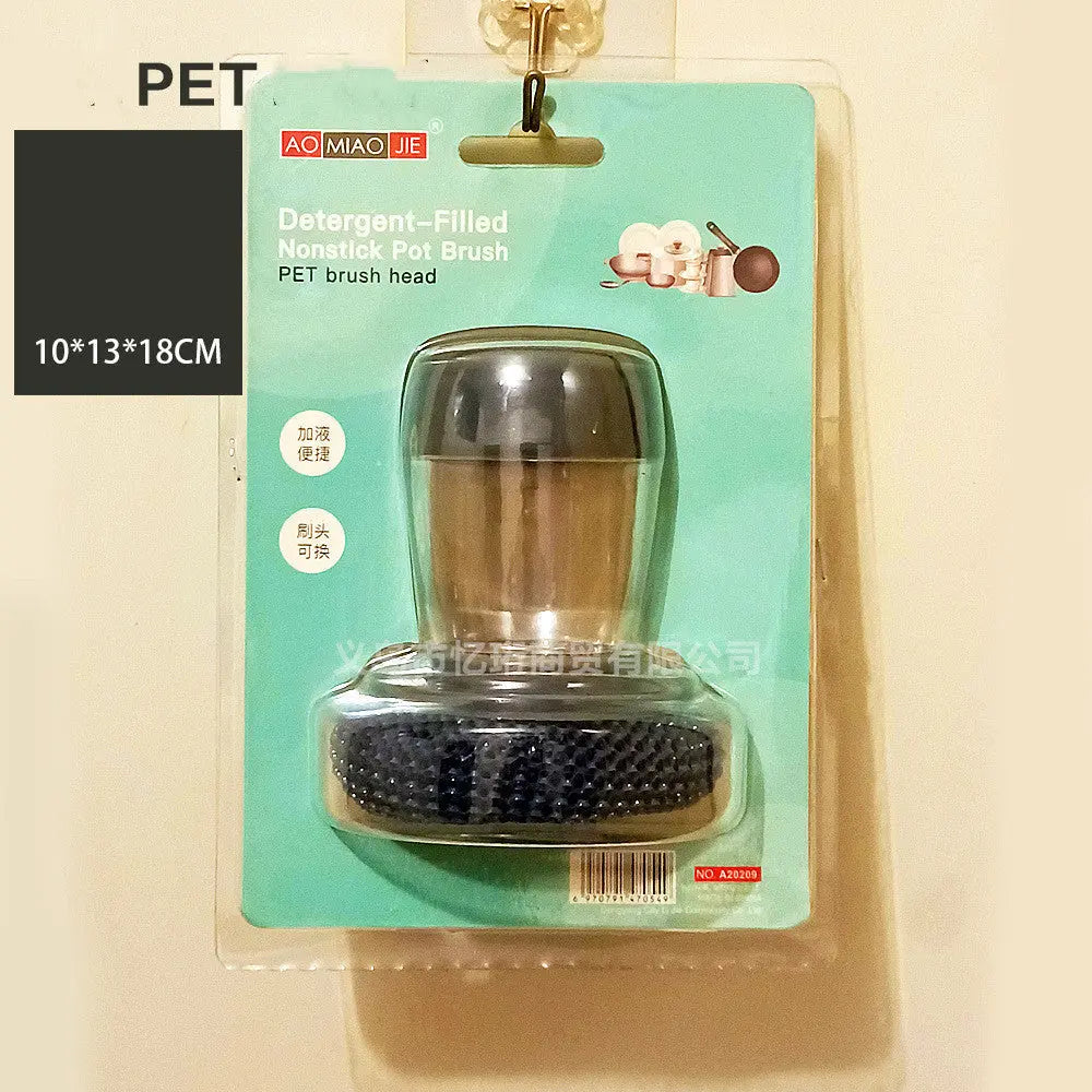 Kitchen Soap Dispensing Palm Brush Cleaner β Prime Mart Prime Mart