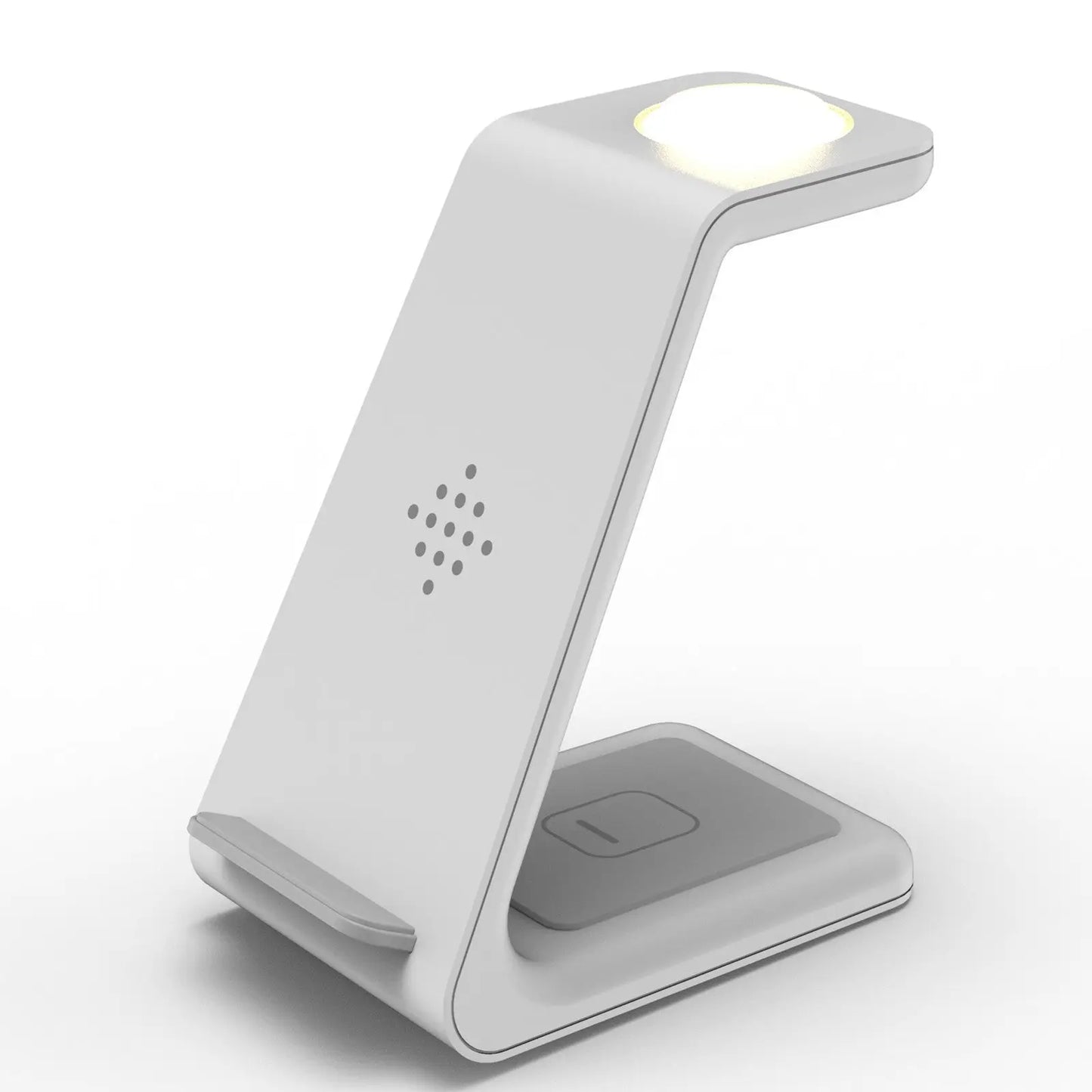 Prime Mart 3-in-1 Fast Charging Station – Wireless Quick Charge Dock & Phone Stand Prime Mart