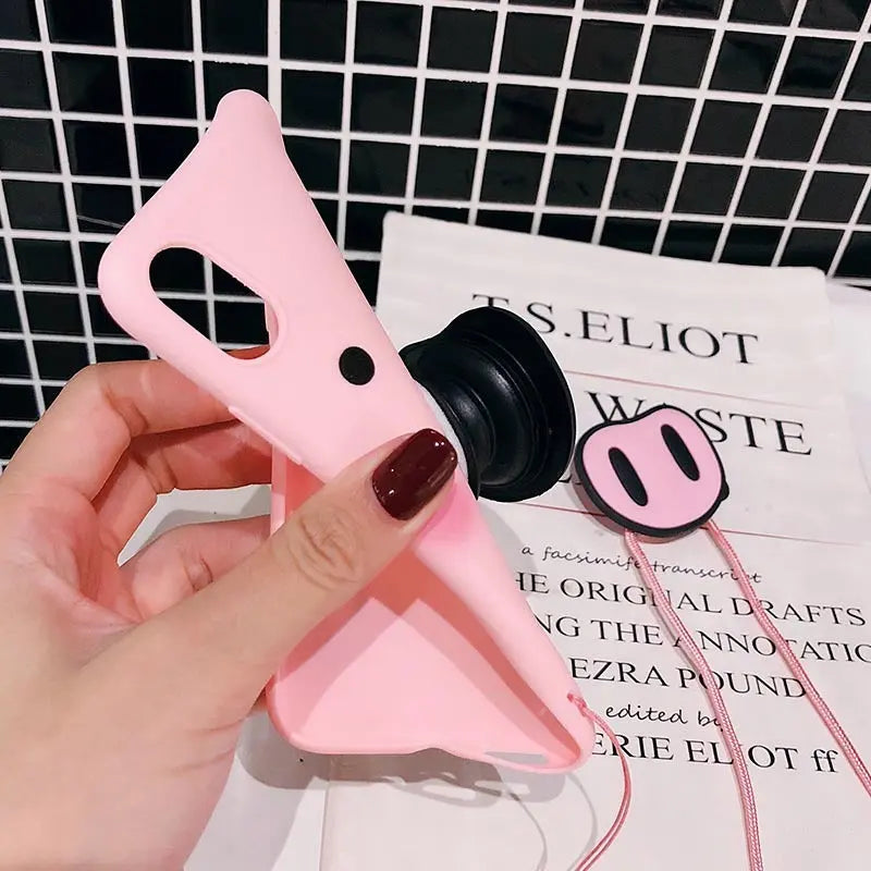 Compatible With Compatible With , Funny Cartoon PigCase For X XS Max XR Case For7 6s 8 8 Plus Cover Cute Nose Soft Back Cases Animal Capa Prime Mart