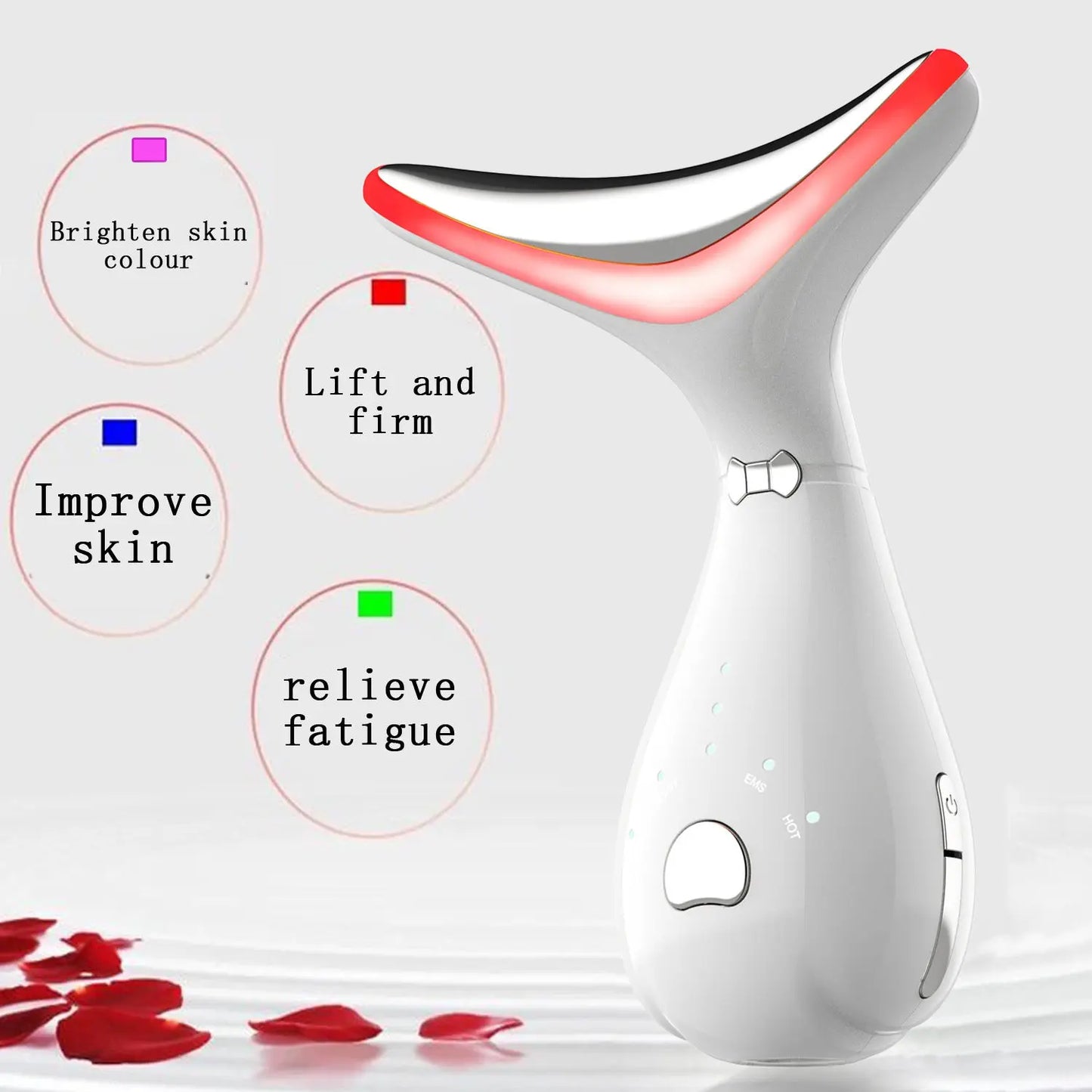 Color Light Neck Beauty Instrument Neck Massage Beauty Instrument Prime Mart