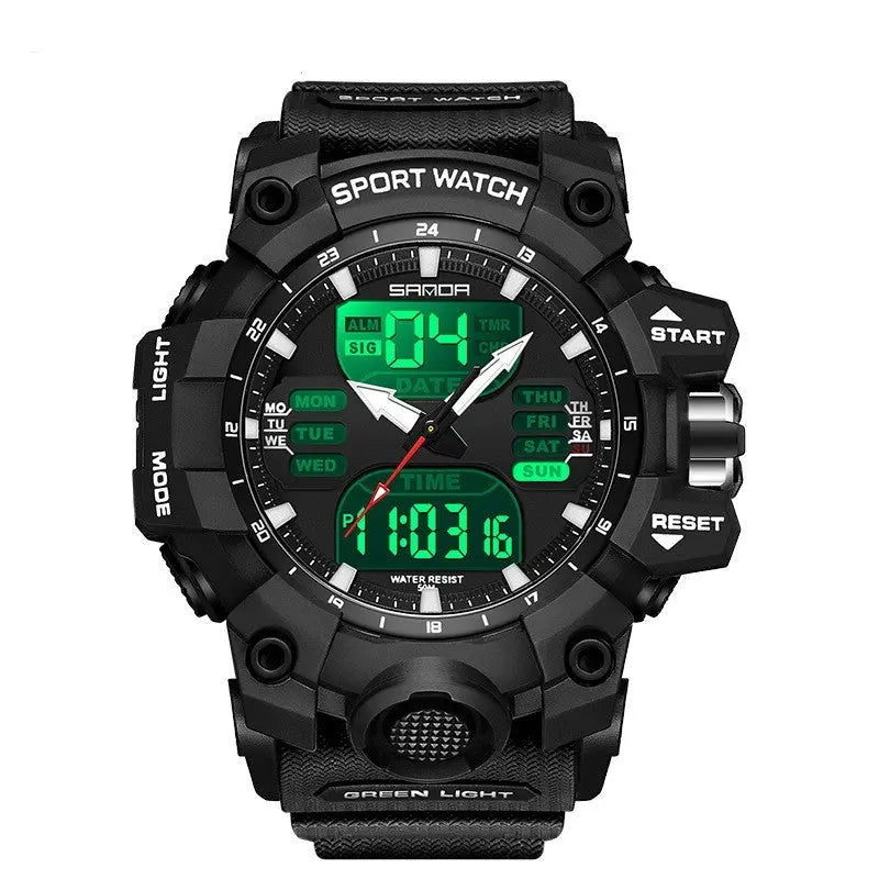 Sanda Green Light Alarm Clock – Waterproof & Shockproof Prime Mart