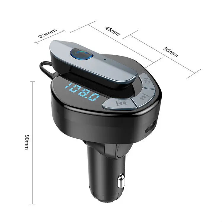 Multifunctional Car Bluetooth Hands-free Bluetooth Headset Prime Mart