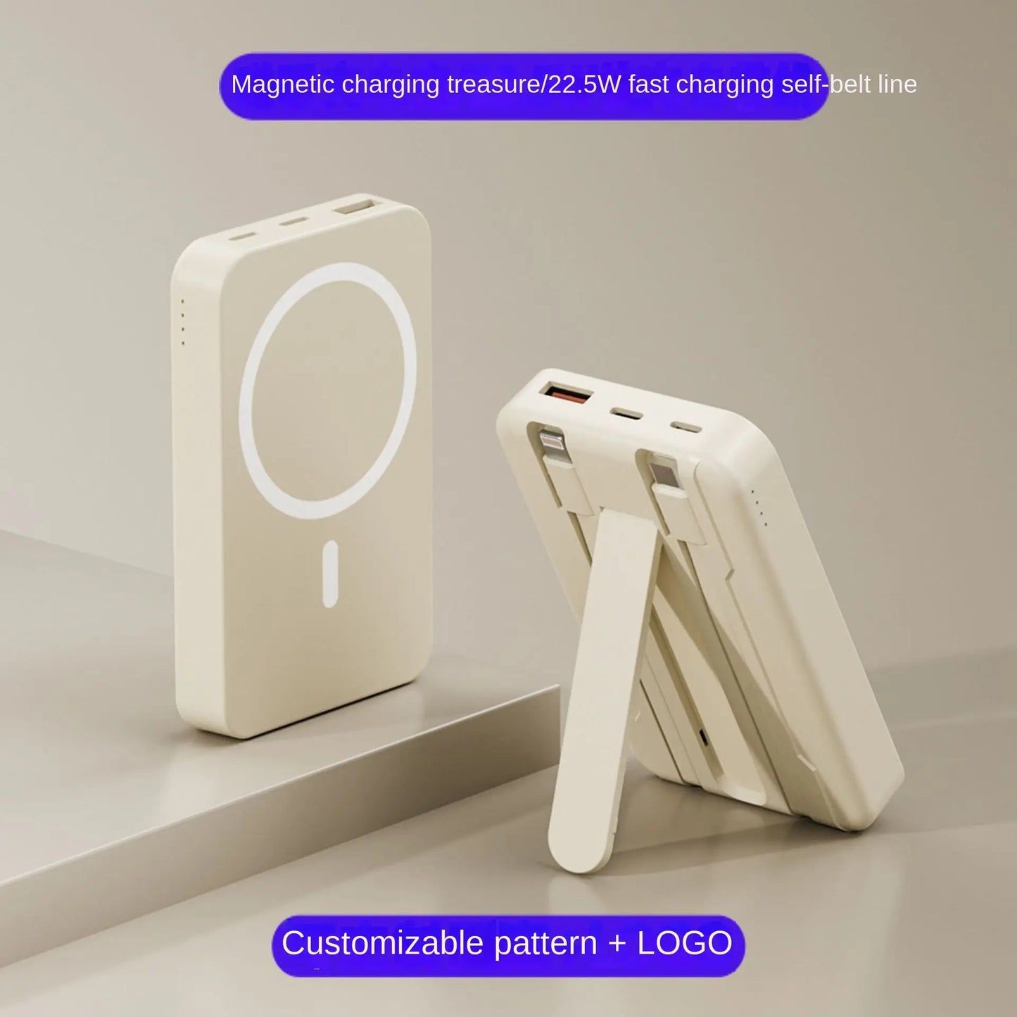 Magnetic Power Bank Comes With Wired Wireless Charging Magsafe Mini Shared Fast Charging Mobile Power Power Bank Prime Mart