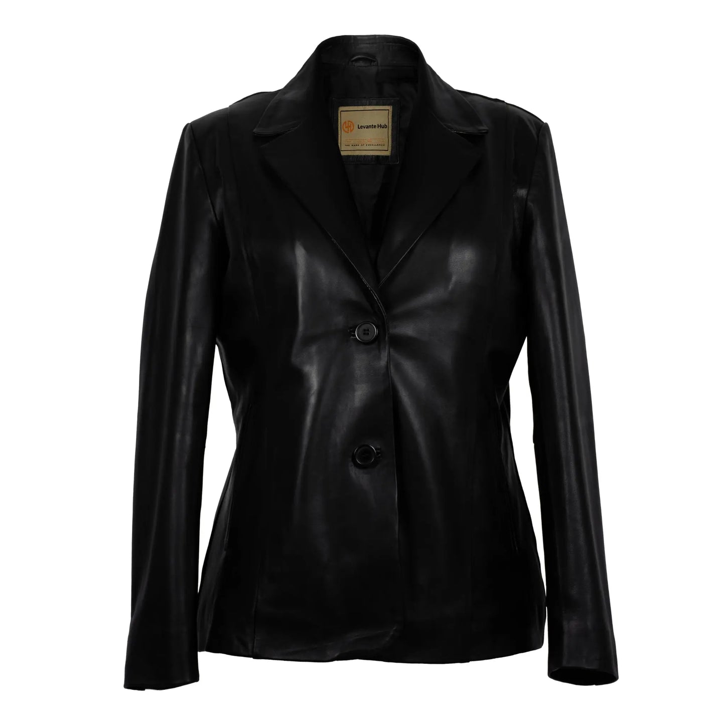 Women's Celeste Lambskin Leather Blazer Levante Hub
