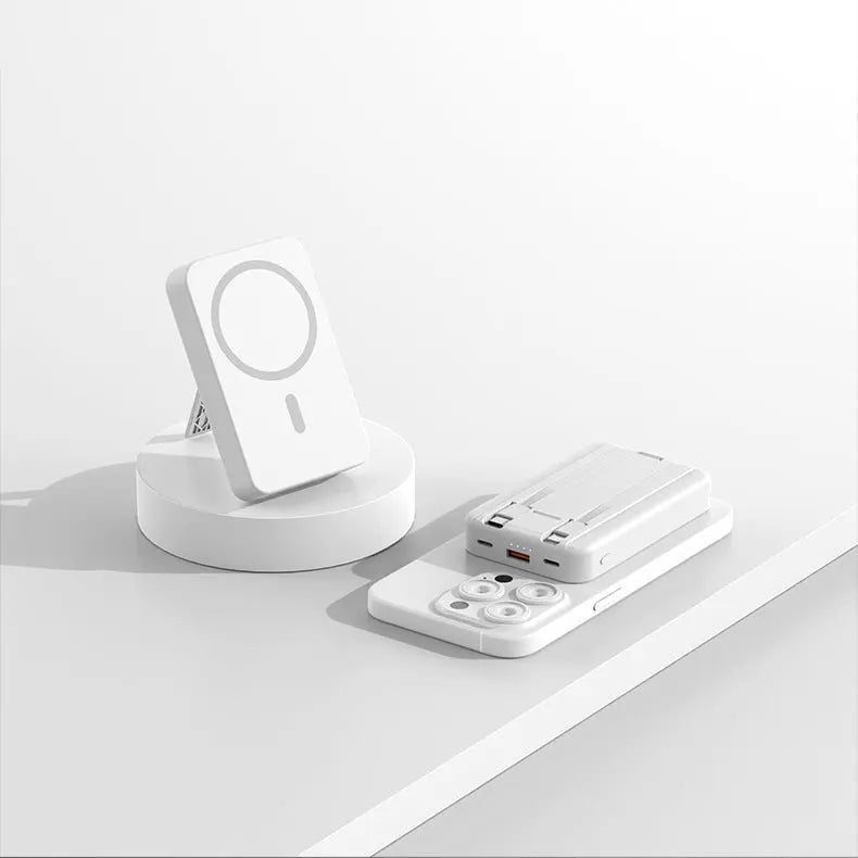Magnetic Power Bank Comes With Wired Wireless Charging Magsafe Mini Shared Fast Charging Mobile Power Power Bank Prime Mart