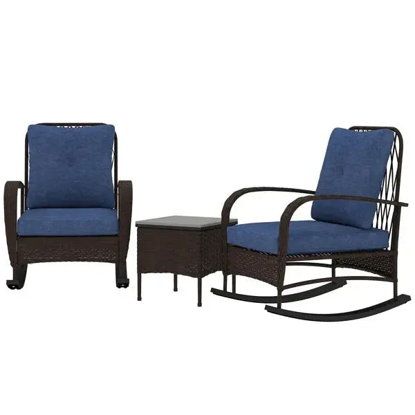 Rattan Chaise Lounge Chair, Wicker Patio Furniture Set Prime Mart