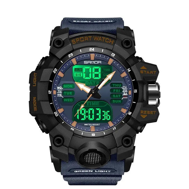 Sanda Green Light Alarm Clock – Waterproof & Shockproof Prime Mart