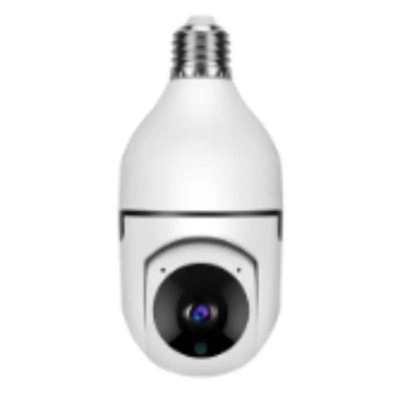 Prime Mart WiFi Bulb Camera 1080P – E27 Smart 5G Security Monitor with 4X Zoom & Alarm Beie