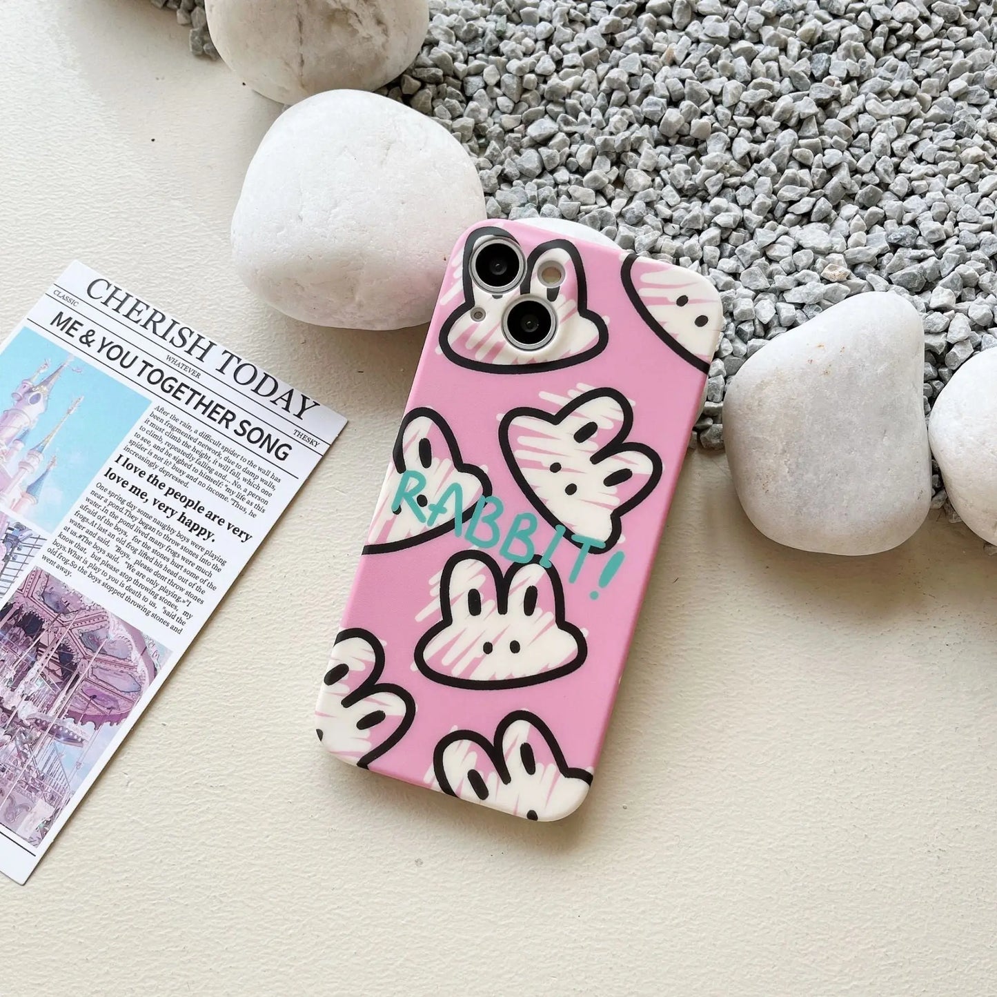 Lovely Graffiti Liquid Silicone Phone Case Prime Mart