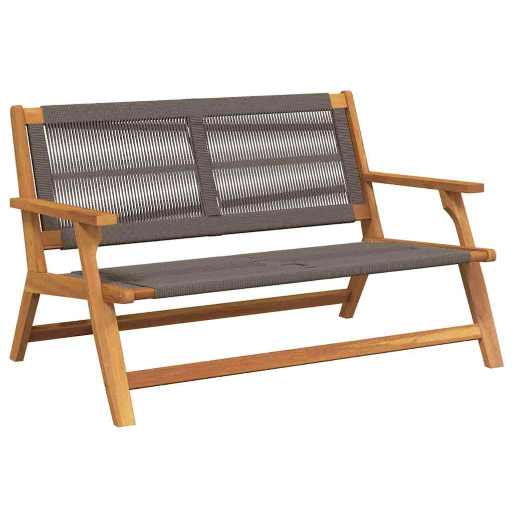 Grey Acacia Wood Garden Furniture – 78 x 122 x 73 cm Prime Mart