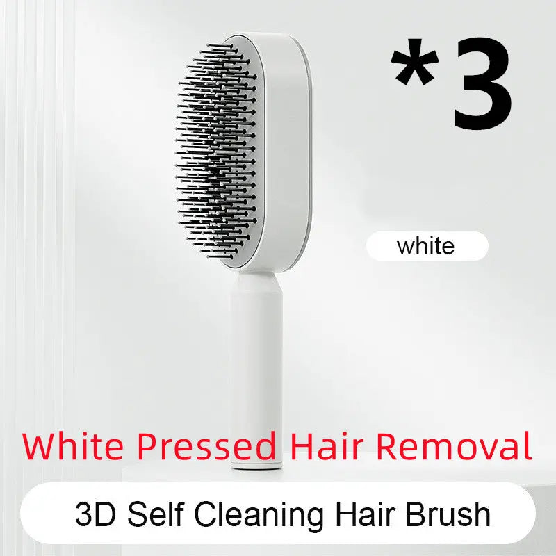Self-Cleaning Hair Brush & Scalp Comb – Prime Mart Prime Mart
