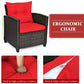 3-Piece Rattan Patio Furniture Set – Washable Cushions Prime Mart