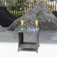 Outdoor Patio Furniture 1 Coffee Table With Clear Tempered Glass Prime Mart