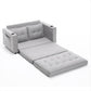 3-in-1 Upholstered Futon – Foldable Convertible Sofa Bed with Pull-Out Sleeper
