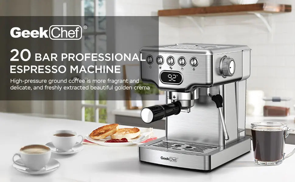 Espresso Machine with Milk Frother – Prime Mart Prime Mart