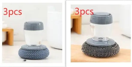 Kitchen Soap Dispensing Palm Brush Cleaner – Prime Mart Prime Mart