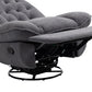 360° Swivel Recliner Chair with Chenille Upholstery – Gray