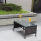 Outdoor Coffee Table – Tempered Glass Patio Table Prime Mart