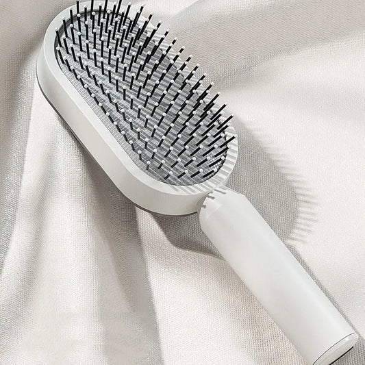 Self-Cleaning Hair Brush & Scalp Comb – Prime Mart Prime Mart