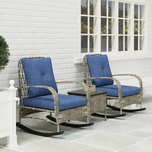 Rattan Chaise Lounge Chair, Wicker Patio Furniture Set Prime Mart