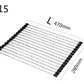 Folding Kitchen Drain Sink Rack Stainless Steel
