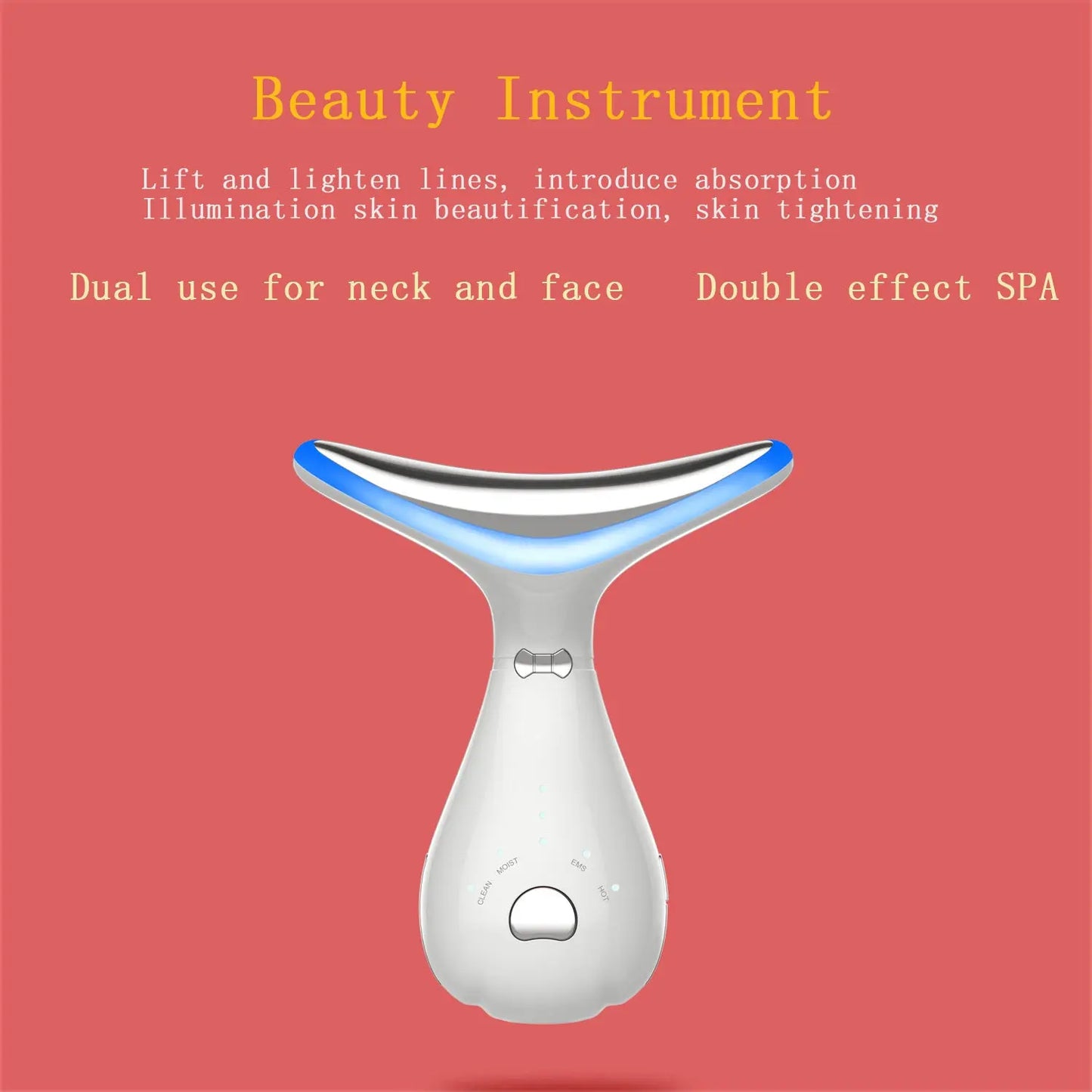 Color Light Neck Beauty Instrument Neck Massage Beauty Instrument Prime Mart