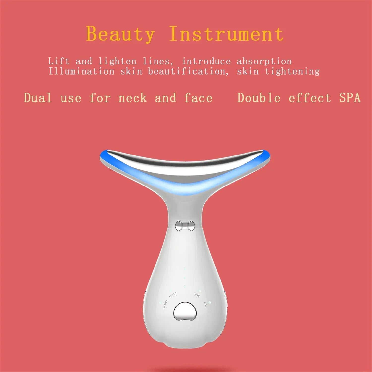 Color Light Neck Beauty Instrument Neck Massage Beauty Instrument Prime Mart