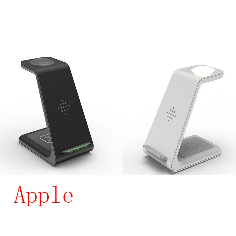 Prime Mart 3-in-1 Fast Charging Station – Wireless Quick Charge Dock & Phone Stand Prime Mart
