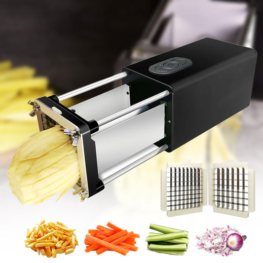 Electric French Fry Cutter – Stainless Steel Vegetable Slicer