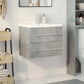 2-Piece Bathroom Furniture Set – Concrete Grey Wood Prime Mart