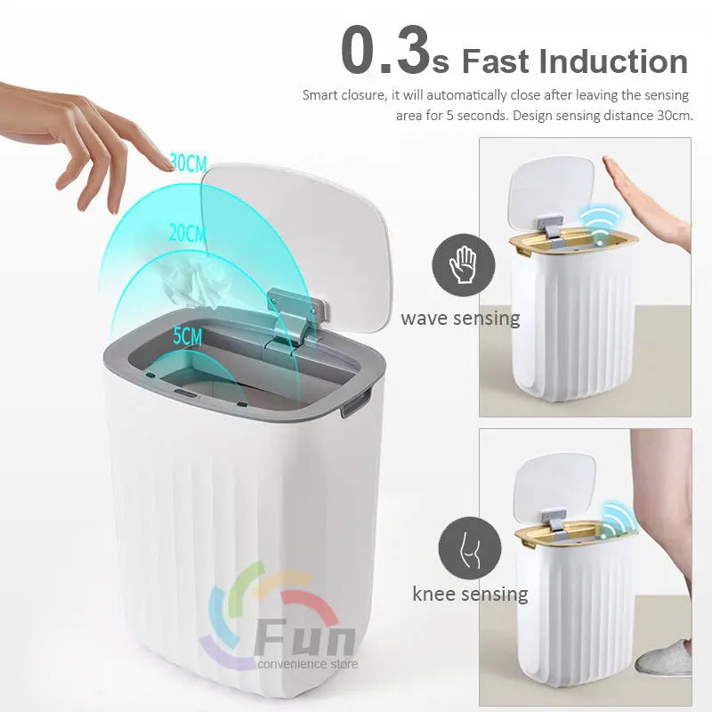 Smart Trash Can – Automatic Sensor Dustbin with Lid Prime Mart