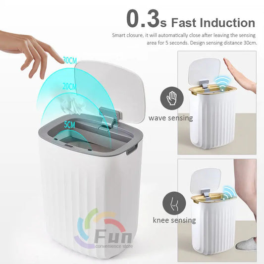 Smart Trash Can – Automatic Sensor Dustbin with Lid Prime Mart