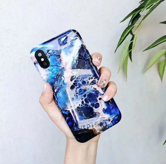 Case For 7 6 6s Plus Colorful Stone Image Pattern Cases For8 7 X Plus Soft Back Cover Prime Mart