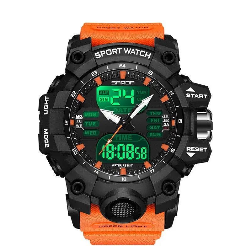 Sanda Green Light Alarm Clock – Waterproof & Shockproof Prime Mart