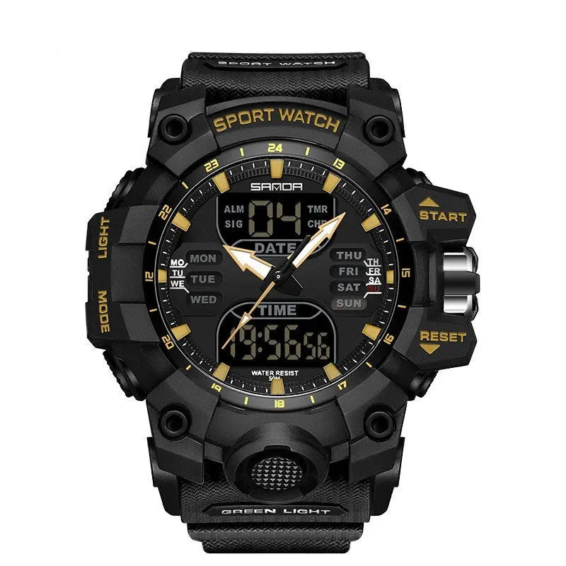 Sanda Green Light Alarm Clock – Waterproof & Shockproof Prime Mart