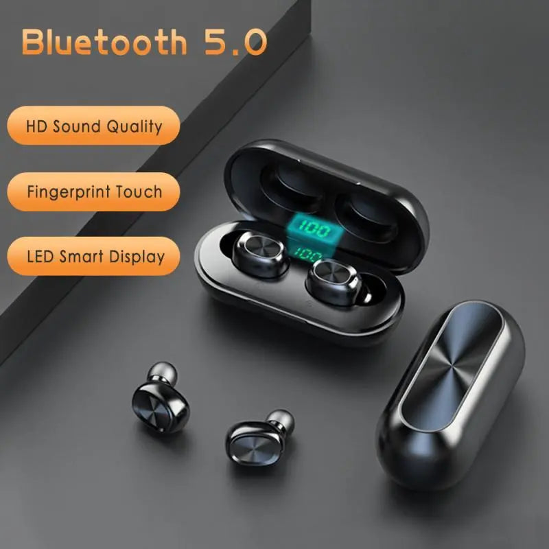 B5 Bluetooth Headset Binaural Digital Display Stereo Bluetooth Headset TWS5.0 Bluetooth Headset 239 Bluetooth Headset Prime Mart