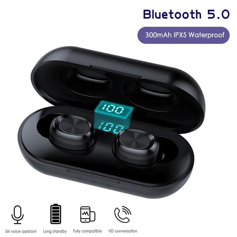 B5 Bluetooth Headset Binaural Digital Display Stereo Bluetooth Headset TWS5.0 Bluetooth Headset 239 Bluetooth Headset Prime Mart