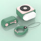 Cartoon Retro Gramophone  Wireless Bluetooth Headset Silicone Case Prime Mart