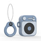 Cartoon Retro Gramophone  Wireless Bluetooth Headset Silicone Case Prime Mart
