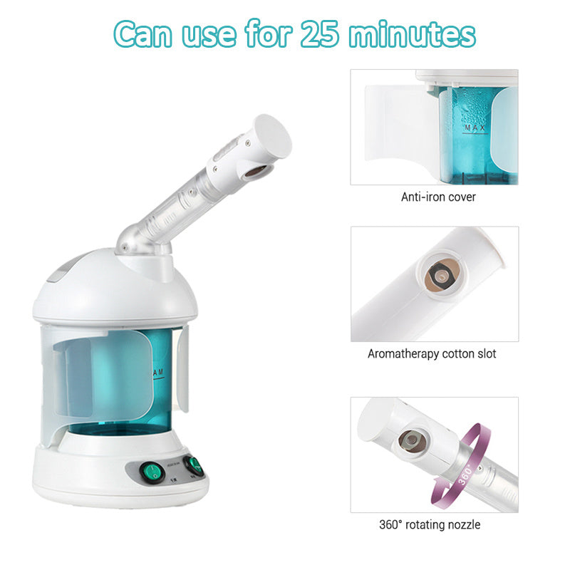 Portable Facial Steamer | Ozone, Skin Care, Moisturizer, Spa Device