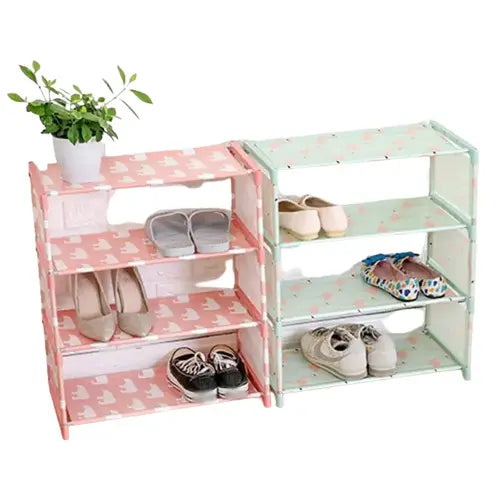 Simplify your life with this Non-Woven Dustproof Shoe Rack TM