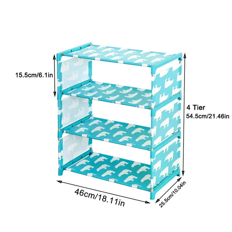 Simplify your life with this Non-Woven Dustproof Shoe Rack TM