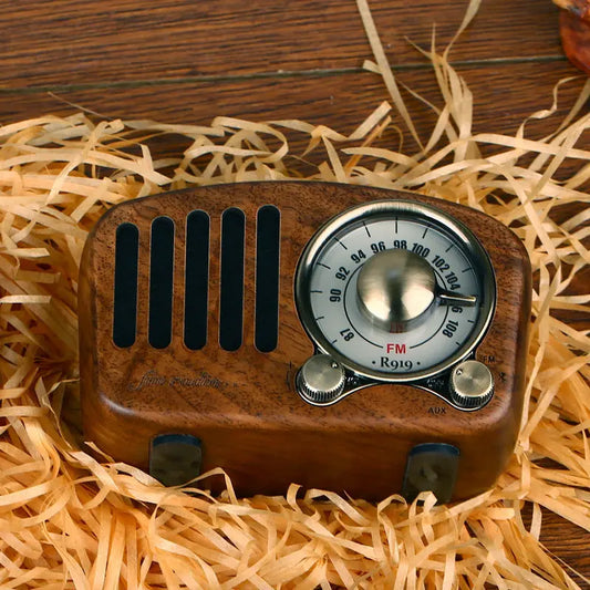 Retro wooden wireless mini speaker Prime Mart