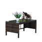 Outdoor Coffee Table – Tempered Glass Patio Table Prime Mart