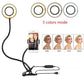 Prime Mart LED Selfie Ring Light – 8cm Adjustable Makeup & Live Light Prime Mart