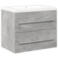 2-Piece Bathroom Furniture Set – Concrete Grey Wood Prime Mart